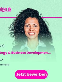 Strategy & Business Development Manager (w/m/d) - Dortmund