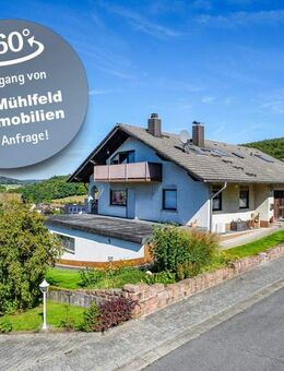 Ansprechendes Anwesen mit drei Wohnungen und vier Garagen! - Wald-Michelbach