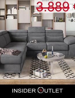 Ecksofa 274x230cm Schlaffunktion Bettkasten Grau Microfaser Feder - Köln