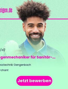 Anlagenmechaniker für Sanitär- und Heizungstechnik (m/w/d) - Farchant