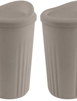 APS Becher TO GO, Kunststoff, Ø 8,5 cm, Inhalt 400 ml, 2-teilig