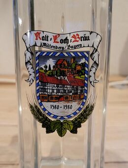Motiv-Bierglaskrug der Brauerei Kalt-Loch-Bräu - Frankfurt (Main) Sachsenhausen-Süd