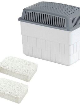 WENKO Luftentfeuchter Feuchtigkeitskiller, für 80 m³ Räume, 2 x 1 kg