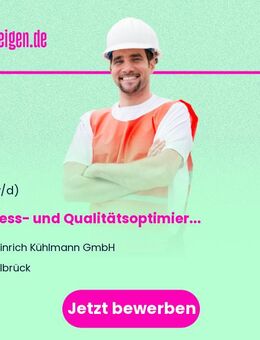 Prozess- und Qualitätsoptimierer (m/w/d) im KVP - Delbrück