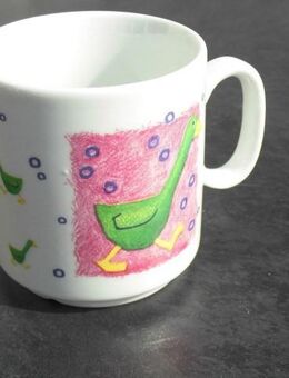 Porzellan Becher Gänse JAKO-O 1998 Tasse Mug 3,- - Flensburg