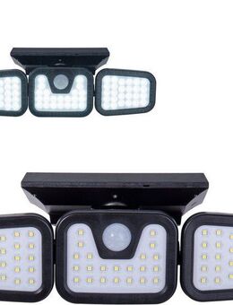 näve LED Solarleuchte Pacita, Sensorschalter, LED fest integriert, Kaltweiß, Wandleuchte, dimmbar in 3 Stufen, Sensor/Dämmerungsschalter