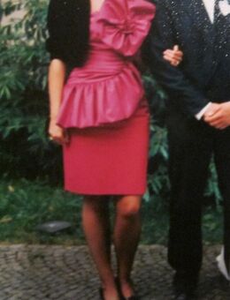 Gr. 38/40: Abend-Kleid, pink mit großer Rosette "Palais Royal Paris", nur 2x getragen - München