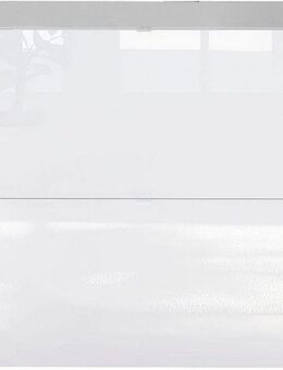 INOSIGN Schuhschrank SMILE Breite 104 cm, 2 Klappen, komplett Weiß Hochglanz lackiert, Schuhkipper hängend o. stehend montierbar, 4 Fächer, Metallgriffe