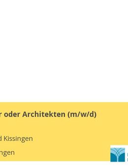 Stadtplaner oder Architekten (m/w/d) - Bad Kissingen