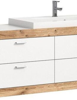 Home affaire Waschtisch Landsby, Breite 133 cm, inkl. Mineralguss-Waschbecken, 4 Schubkästen (2-St), inkl. Waschbecken