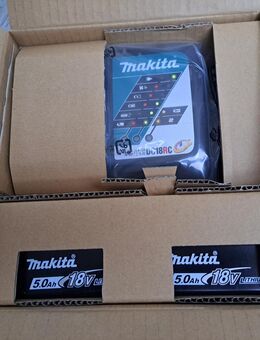 Makita Original Power Source Kit DC18RC inkl. 2 x Akkus BL 1850B LED Anzeige in 5Ah - neu unbenutzt - Erfurt