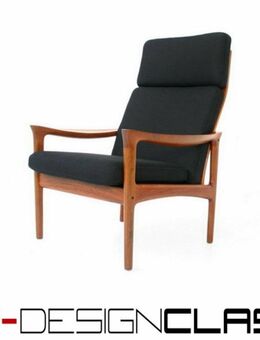 wie neu! Glostrup Illum Wikkelso Danish Teak Sessel Lounge Chair Hochlehner Vintage 60er - Hamminkeln Zentrum