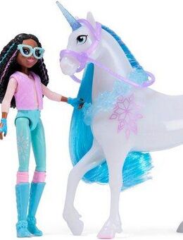 Spin Master Anziehpuppe Unicorn Academy - Layla & Einhorn Glacier, mit echter Mähne