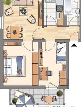 Demnächst frei! 3-Zimmer-Wohnung in Marl Brassert - Marl (Nordrhein-Westfalen)