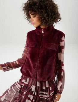 Aniston CASUAL Plüschweste in trendiger Farbpalette - NEUE KOLLEKTION