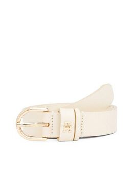 Tommy Hilfiger Ledergürtel ESSENTIAL EFFORTLESS 2.5 GOLD Logoemblem, weiche Haptik, ovale Einfachdornschließe