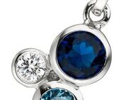 JOBO Kettenanhänger Anhänger mit Zirkonia, 925 Silber rhodiniert