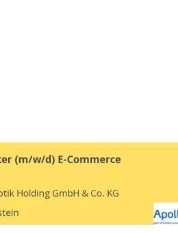 Augenoptiker (m/w/d) E-Commerce - Kammerstein
