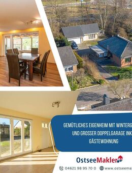 Gemütliches Eigenheim mit Wintergarten und großer Doppelgarage inkl. Gästewohnung - Schleswig