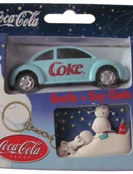 Coca Cola - Beetle & Key Chain - Pkw & Schlüsselanhänger - VW New Beetle - Pkw - Doberschütz