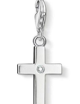 THOMAS SABO Charm-Einhänger Kreuz, 0366-051-14, mit Zirkonia (synth)