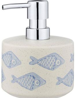WENKO Seifenspender Aquamarin, (1-tlg), Keramik, 475 ml