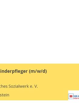 Erzieher / Kinderpfleger (m/w/d) - Gößweinstein