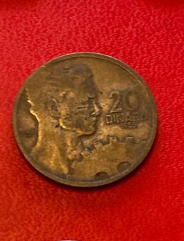 Münze Münzen Umlaufmünze Jugoslawien 20 Dinar 1955 - Alzey