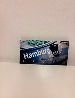 Schlüsselbrett mit Hamburg Motiv aus Holz - Hamburg