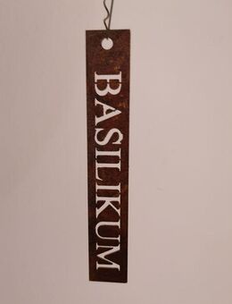 Edelrost Kräuterschild "Basilikum" - Kraftisried