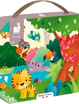 Janod Puzzle Die Wildtiere, 36 Puzzleteile, FSC® - schützt Wald