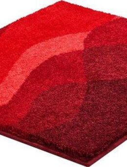 Grund Badematte Hills, Höhe 20 mm, rutschhemmend beschichtet, fußbodenheizungsgeeignet, Polyacryl, rechteckig, Badematte im Wellen-Design, mehrfarbiges Muster