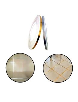 Fliesen Möbel Dekoration Deko Klebeband Klebestreifen Wand Aufkleber Goldfarbe Silberfarbe Wanddekoration Schrankdeko 11,90€* - Villingen-Schwenningen