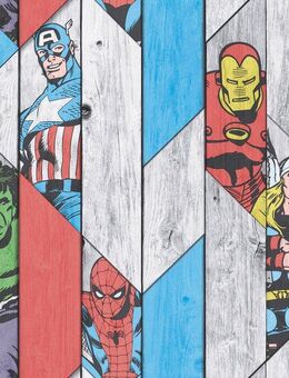 MARVEL Papiertapete Marvel Wood Panel, Holz, 1000 cm Länge