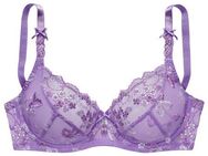 LASCANA Bügel-BH mit transparenter Stickerei-Spitze, Dessous