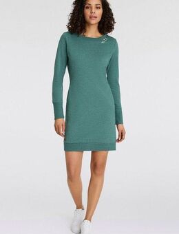 Ragwear Sweatkleid MENITA O mit veganer 3 Knopf-Applikation