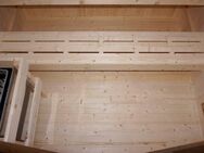 Sanotechnik Sauna »LAHTI« Außensauna mit Infrarotkabine, BxTxH: 198 x 181,5 x 200,2 cm, 4,4 mm, geeignet für 6 Personen, Fichetnholz