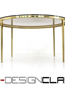 1a! Vereinigte Werkstätten Mid Century Coffee Table Glas Couchtisch gold Vintage Messing - Hamminkeln Zentrum