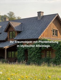 Charm. Landhaus, idyllische Alleinlage, LK Rostock, Ausbaureserve, Garage, Scheune & Pferdestall auf 3,4 ha - Mühl Rosin
