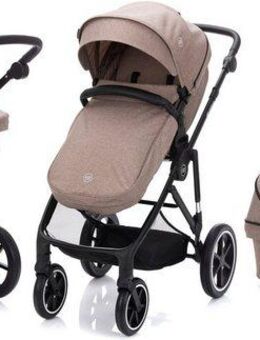 Fillikid Kombi-Kinderwagen Kinderwagenset Fill Leopard Air, sand melange, (Set, 3-tlg)