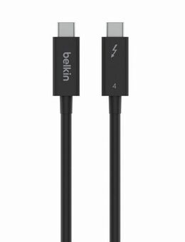 Belkin Connect Thunderbolt 4-Kabel USB-Kabel, USB-C, (200 cm), 2 m, aktiv, unterstützt gleichzeitig Stromversorgung, Datenübertragung