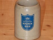 Dortmunder Kronen Bier Bierkrug Steingut Keramik Steinzeug 0,5 l sehr alt aber neuwertig - Borken