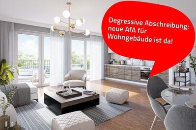 Moderne Dachgeschosswohnung mit umliegender Terrasse