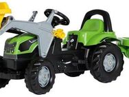 rolly toys® Tretfahrzeug Deutz 5115 G, Traktor mit Trailer und Lader