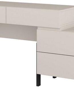Home affaire Schminktisch Jukon, Breite 143 cm, moderner Schminktisch (ohne Spiegel), Schminktisch, grifflos mit 4 SK