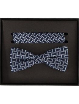 VENTI Fliege VENTI Set aus Fliege und Einstecktuch gemustert
