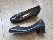 Elegante Damen Pumps Hassia "La Linca" Gr.37 1/2 (4 1/2) Dunkelblau/Schwarz **Anschauen** Leder - Köln