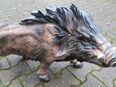 Dekofigur Wildschwein Überläufer Gartendeko Tierfigur in 06313