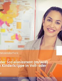 Erzieher oder Sozialasisstent (m/w/d) für unsere Kinderkrippe in Voll- oder Teilzeit - Wietzendorf