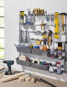 Ruco Ablageregal, Aluminium/Kunststoff, ideal für Werkstatt, Garage oder Hobbyraum